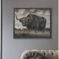 Highland Cow Scotland Rustic Brown monotone Post