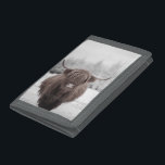 Highland Cow Scotland Rustic Farm  Trifold Wallet<br><div class="desc">This design may be personalised by choosing the Edit Design option. You may also transfer onto other items. Contact me at colorflowcreations@gmail.com or use the chat option at the top of the page if you wish to have this design on another product or need assistance. See more of my designs...</div>