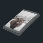 Highland Cow Scotland Rustic Farm  Trifold Wallet<br><div class="desc">This design may be personalised by choosing the Edit Design option. You may also transfer onto other items. Contact me at colorflowcreations@gmail.com or use the chat option at the top of the page if you wish to have this design on another product or need assistance. See more of my designs...</div>