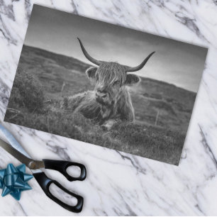 Highland Cow Scotland Rustic  Tissue Paper