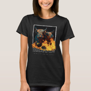 Highland Cow Scottish Cattle Portrait 5 T-Shirt