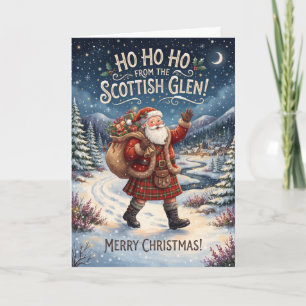 Highland Cow Scottish Glen Christmas Card