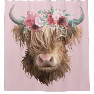 Highland Cow Shower Curtain