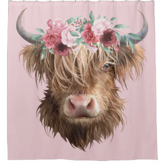Highland Cow Shower Curtain