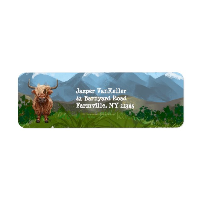 Highland Cow Stationery (Front)