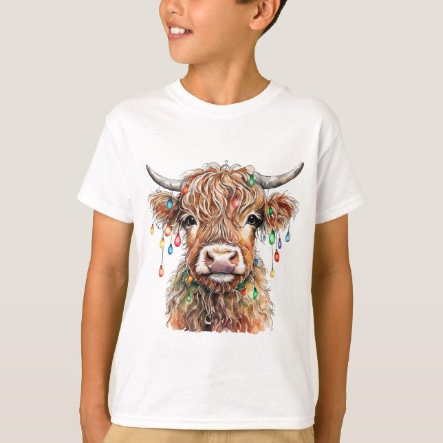 Highland Cow T Shirt (Front)