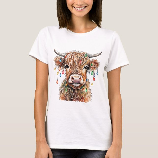 Highland Cow T Shirt (Front)