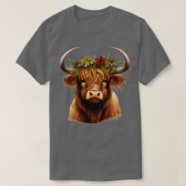Highland Cow T-Shirt (Design Front)