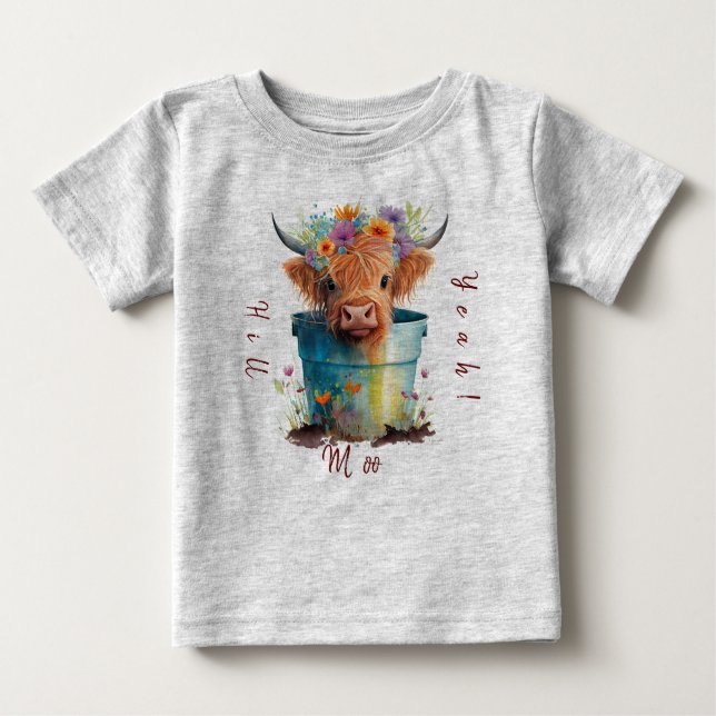 Highland cow T-shirt (Front)