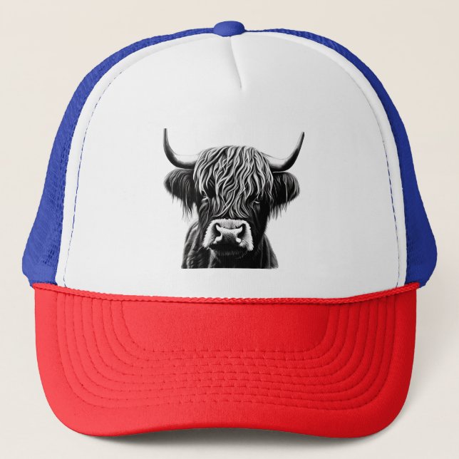 Highland Cow Trucker Hat (Front)