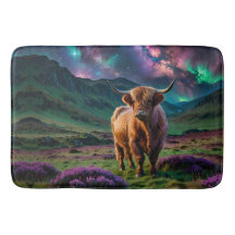 Highland Cow Under The Stars