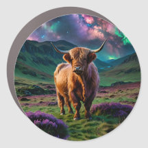 Highland Cow Under The Stars
