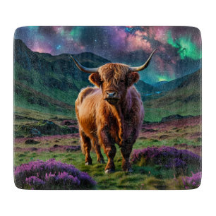 Highland Cow Under The Stars Cutting Board