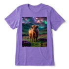 Highland Cow Under The Stars