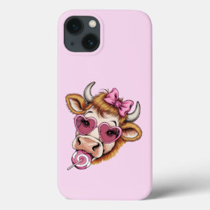 Highland Cow Valentine Coquette Valentine's Day  iPhone 13 Case
