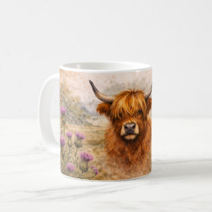 Highland Cow - Watercolour Animals Coffee Mug