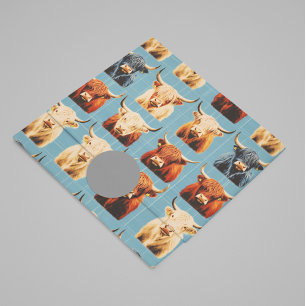 Highland Cow Western  Tissue Paper