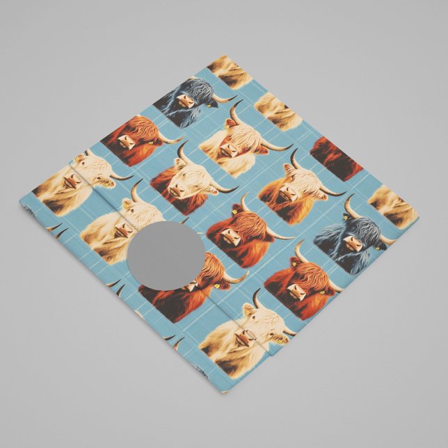 Highland Cow Western  Tissue Paper (Creator Uploaded)