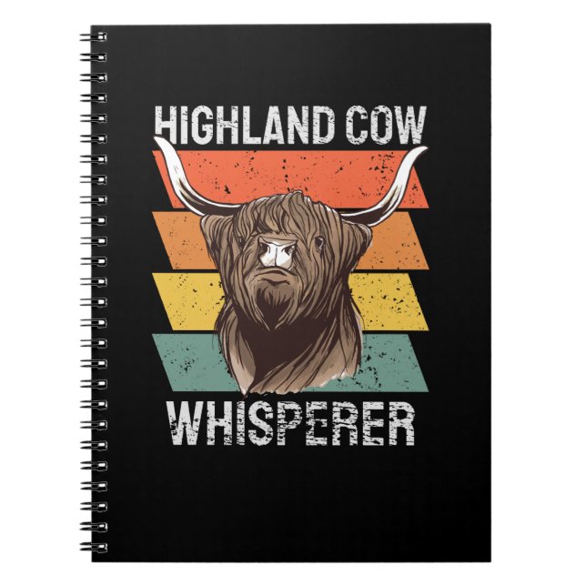 Highland Cow Whisperer Notebook (Front)