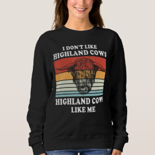 Highland Cows Farmer Animal Cattle Cow Sweatshirt