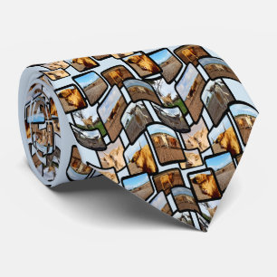 Highland Cows Photo Collage Montage, Tie