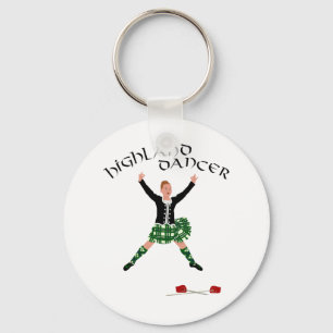 Highland Dancer Ghillie Callum Sword Dance Key Ring