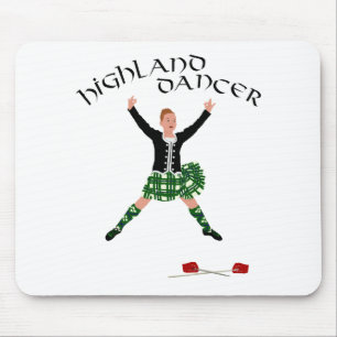 Highland Dancer Ghillie Callum Sword Dance Mouse Pad