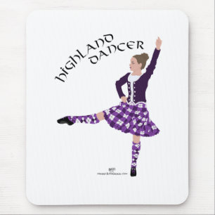 Highland Dancer Purple Mouse Pad