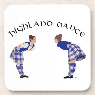 Highland Dancers Bow Coaster