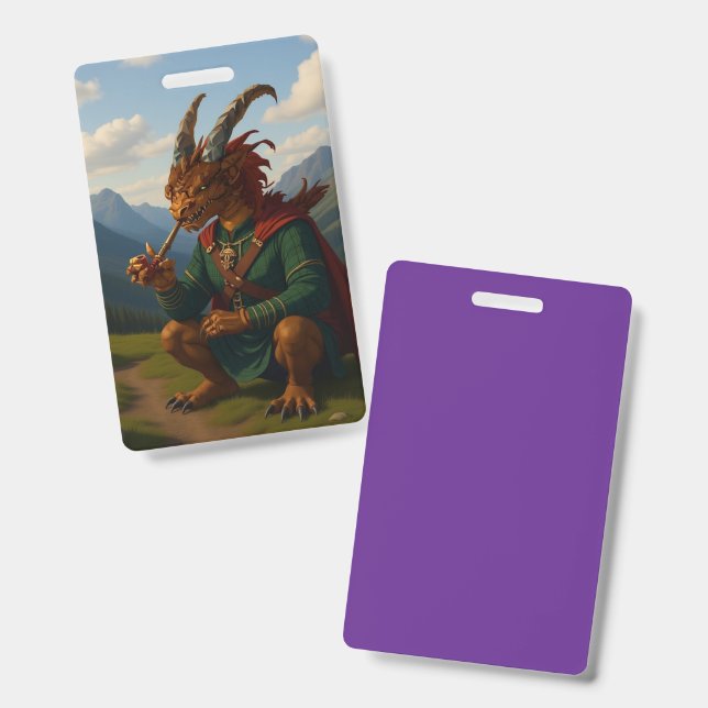Highland Dragon ID Badge (Front & Back)