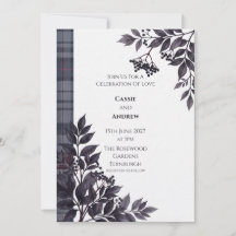 Highland Elderberry and Modern Tartan Wedding