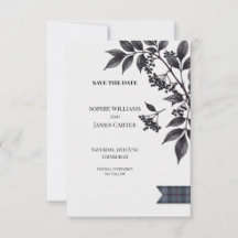 Highland Elderberry and Modern Tartan Wedding Save