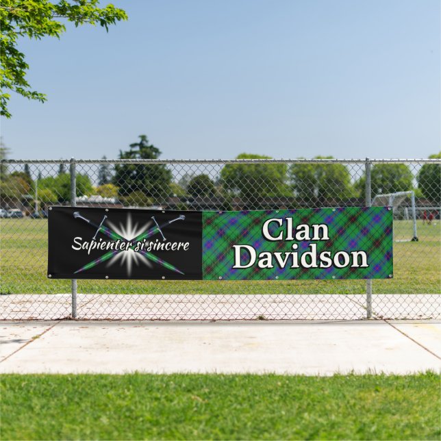 Highland Festival Clan Davidson Tent Banner (Insitu)