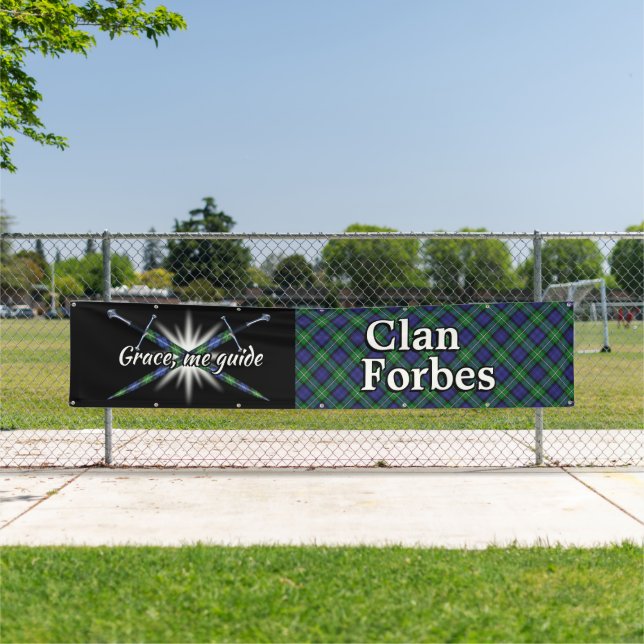 Highland Festival Clan Forbes Tent Banner (Insitu)