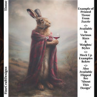 Highland Hare, Red Tartan Cloak EG8R Decoupage