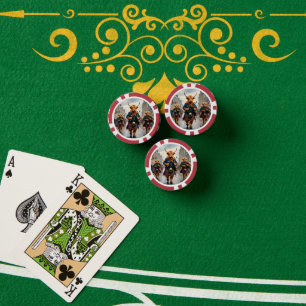 Highland Harmony: Bagpipe Highland Cow Band Poker Chips