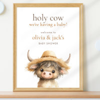 Highland Holy Cow Welcome to Baby Shower