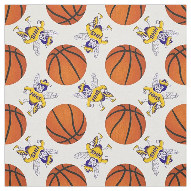 Highland Hornet Basketball Fabric (Swatch)
