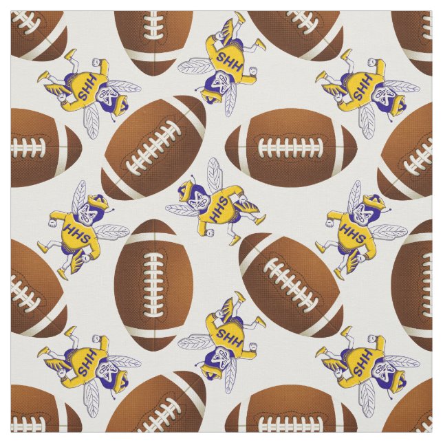 Highland Hornet Football Fabric (Swatch)