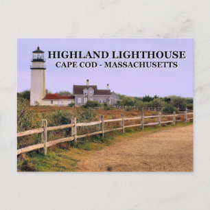 Highland Lighthouse, Massachusetts Postcard