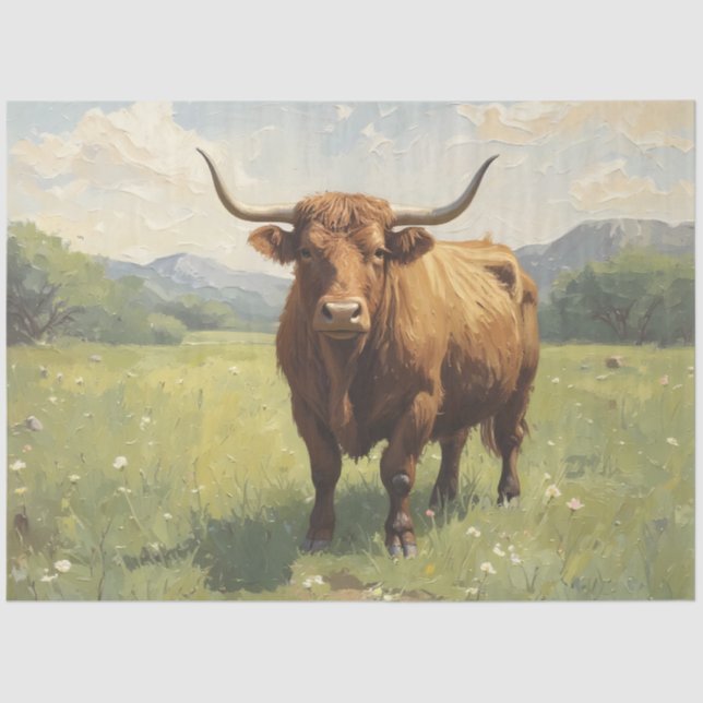 Highland Magesty Tissue Paper (Front)