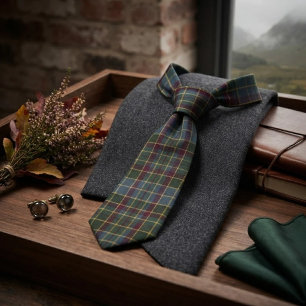 Highland Mist Elegant Autumn Tartan Tie