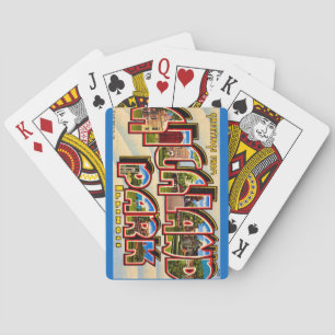 Highland Park Postcard Playing Cards