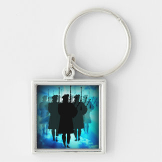 Highland Pipers, with ten thousands of His Saints Key Ring