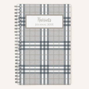 Highland Plaid Personalized Journal Notebook