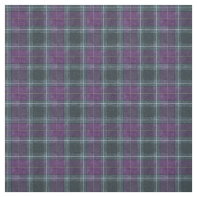 Highland Purple Green Twilight Plaid Fabric (Swatch)