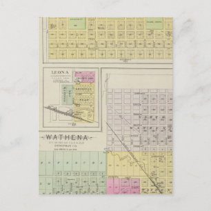 Highland, Wathena, Eagle Springs, Kansas Postcard