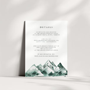 Highland   Wedding Guest Details Enclosure Card