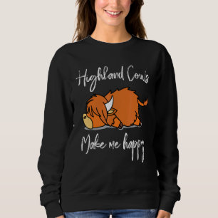 Highlands Cow Make Me Happy Sweatshirt