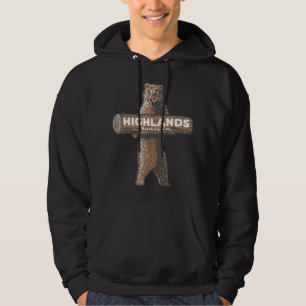 Highlands North Carolina Nc Growling Bear Vacation Hoodie